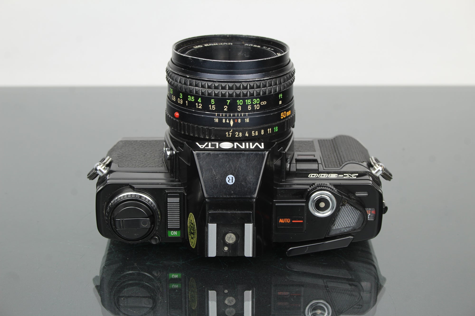 Minolta X-300 + MD Rokkor 50mm 1:1.7 55mm lens