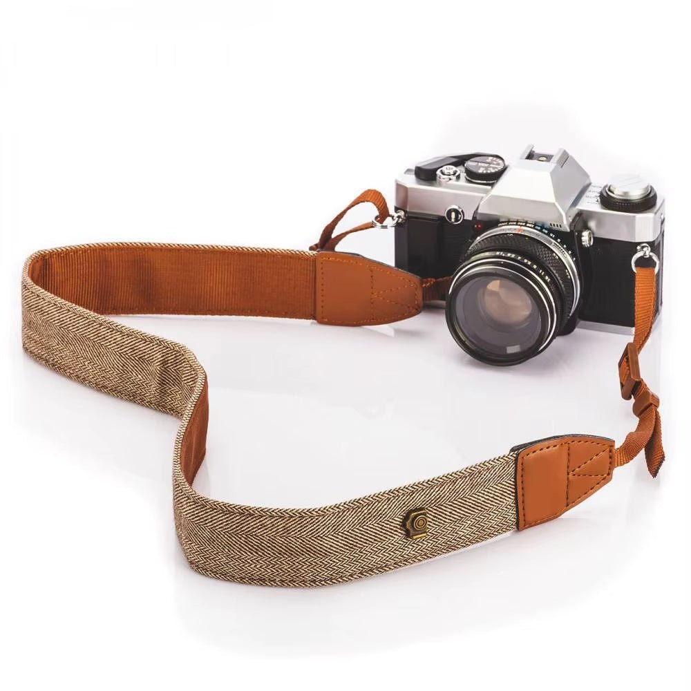 Vintage - Style Cotton Camera Neck Strap for SLR & DSLR Cameras - Dutch|Thrift